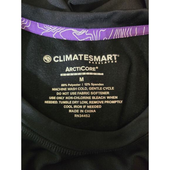 Climatesmart Baselayer Arcticore Black Men's Athletic Long Sleeve Top M - Picture 3 of 3